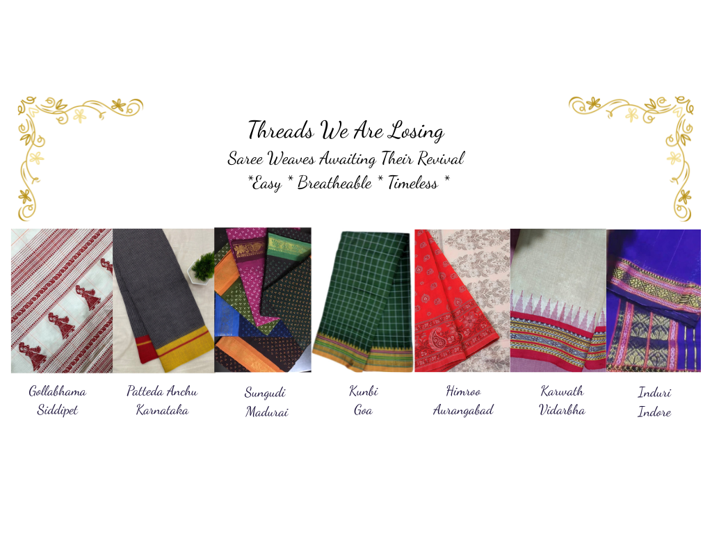 Dying Indian Saree Weaves That are Ready for Revival | Easy & Low-Maintenance Sarees – WeaveSutra