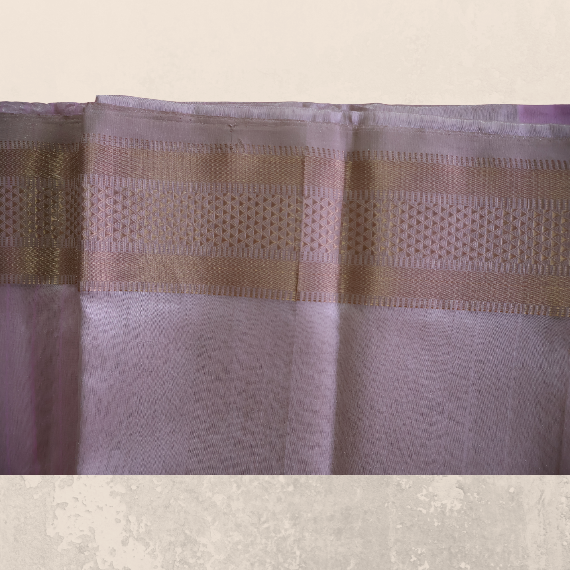 Pastel Pink Tissue Maheshwari Saree with Subtle Zari Border | Lightweight Handwoven Elegance